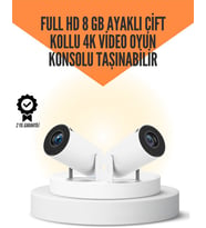 Northcity 10.000 Oyun Destekli Çift Kollu 4K Projeksiyon – HDMI USB AUX Ethernet Yok Kablosuz 4K Projeksiyon