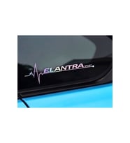 Elantra Yan Cam Sticker Oto Kapı 20 Cm X 7 Cm Hologram c48