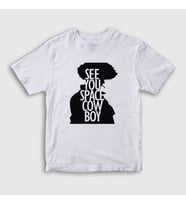 Presmono Unisex Çocuk Beyaz See You Anime Cowboy Bebop T-Shirt 493258tt