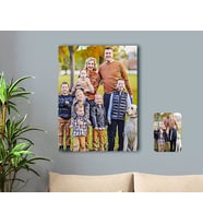 BK Gift Kişiye Özel Tam Boy Aile Karikatürlü Kanvas Tablo 50x70cm-3