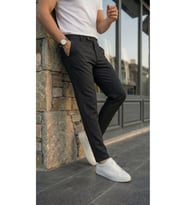 Erkek Slim Fit Dilli Kumaş Pantolon