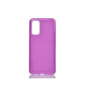 Samsung Galaxy S20 Plus Uyumlu Kılıf Zore Shining Silikon (Mor)