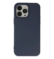 iPhone 14 Pro Kılıf Nano içi Kadife Silikon - Lacivert