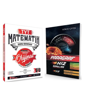 Orijinal Yayınları TYT Orijinal Matematik ve Hız Renk Paragraf Soru Bankası Seti 2 Kitap