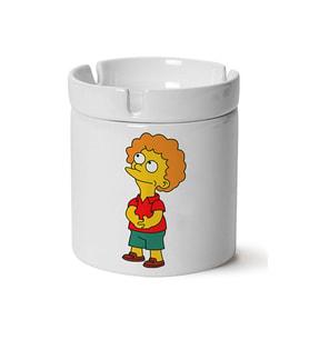 Simpsons Baskılı Porselen Küllük Makinede Yıkanabilir