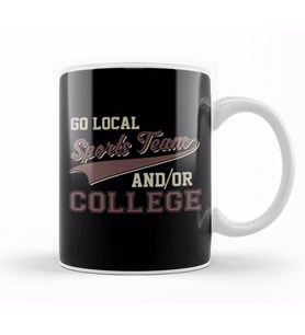 Vintage Go Local Sports Team And Or College Funny Kupa Bardak Porselen