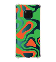 PrintiFy Huawei Mate 20 Pro Uyumlu Köşe Korumalı Renkli Desen Tasarımlı Şeffaf Silikon Kılıf