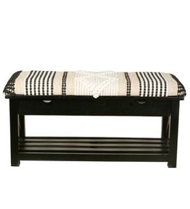 Vitale Linea Otantik Çekmeceli Puf MS.JG0005 (Beyaz)