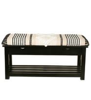 Vitale Linea Otantik Çekmeceli Puf MS.JG0005 (Beyaz)