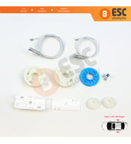 Porsche 911 997 2006-2012 99754301505 99754301605 İçin Arka Sağ veya Sol Cam Kriko Tamir Seti