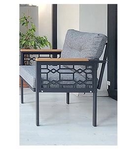 Adımshos tekli Lazer Balkon-Bahçe-Ofis-Kafe Çay Seti Koltuk Oturma Takımı-Oturma Grubu