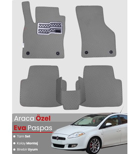 FİAT BRAVO (2007-2014) Uyumlu EVA Paspas Tam Set–Araca Özel,Su Geçirmez,Kolay Montaj