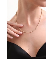 925 Ayar Rose Gold Dorika Toplu Gümüş Kolye