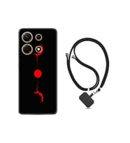 Infınıx Note 30 Kılıf Desenli Ipli Boyun Askılı Silikon Red Moon 1710