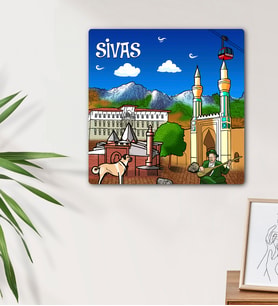 Sivas Tasarımlı Mdf Duvar Tablosu