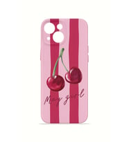 iPhone 15 Plus Vorian İnce Kamera Korumalı Mika Kılıf Cherry Girl