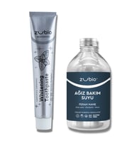 Zubio Beyazlatıcı Diş Macunu 75 gr & Ağız Bakım Suyu Ferah Nane 250 ml
