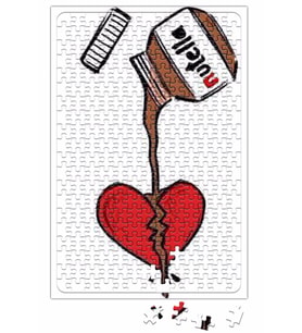 Nutella & Kalp Puzzle 240 Parça Yapboz