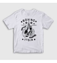 Presmono Unisex Çocuk Beyaz Boxing Ufc Mma Hediye Boksör Boks T-Shirt 496251tt (Beyaz)