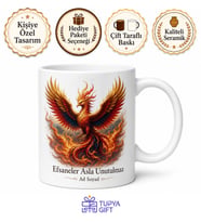 Mitolojik Yaratık Temalı Baskılı Kupa Bardak Porselen Hediye Mug