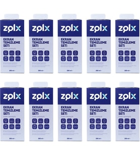 Zolx Ekran Temizleme Seti 250ML * 10 Adet ( Mikrofiber Bez )
