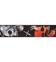 Planet Waves 25LLT05 Deri Gitar Askısı Saint And Sinner (6.3 cm) Hakiki Deri - Konforlu Ped - Şık Baskı