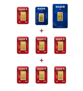 Nadir Gold 24 Ayar 19,5 Gram Altın (1 Ad 10 Gram Altın + 1 Ad 2,5 Gram Altın + 7 Ad 1 Gram Altın )