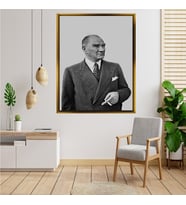 ÇERÇEVELİ ATATÜRK TABLO S198