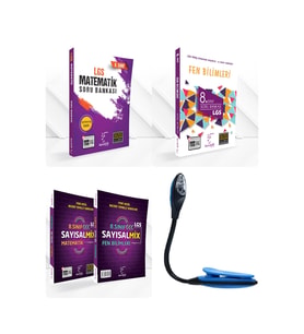 Karekök Yayınları 8 Sınıf Güçlen. Ve Kazandıran Sayısal Set Yeni Nesil Soru + MIX + Kitap Okuma Işığı Hediye (Çok Renkli)