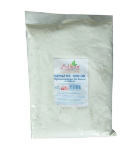 Beyaz Kil Öğütülmüş Doğal Saf Naturel 1000 Gr Paket
