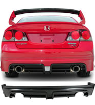 Honda Civic Fd6 Mugen RR Arka Ek Sağ Sol Tek Egzoz Çıkışlı 2006-2011 Arka-difizör-bodykit-ek-karlık