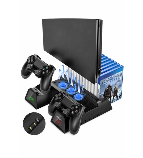 PS4 3 Soğutma Fanlı Stand Şarj Dock Playstation 4 Slim TP4-882C