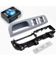 VW Golf 4 Bora Gri Kapı Kolu Cam Düğme Çerçeve Kapak Seti (4 Kapılı Araçlar) 3B0867171A 1J1867179A