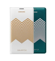 Galaxy S5 ile Uyumlu Nicholas Kırkwood Flip Wallet Kılıf Altın Desenli EF-WG900RLEGWW