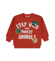 Civil Boys Stay Wıld Anımal Baskılı 2-5 Yaş Sweatshirt - Turuncu