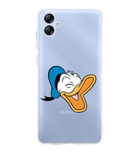Samsung Galaxy A04e  Kamera korumalı Kapak Donald Duck Tasarımlı  Şeffaf Kılıf