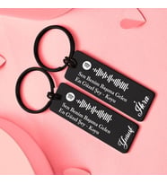 Sevgiliye Hediye Kişiye Özel Pleksi Spotify 2li Çift Anahtarlık