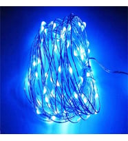 9 METRE PARLAK CANLI MAVİ IŞIK MİCRO DÖKME LED ULTRA SU GEÇİRMEZ MAVİ PİLLİ LED IŞIK SABİT YANAR