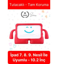 Dayanıklı Apple İpad 7. 8. 9. Nesil 10.2 İnç Uyumlu Çocuk İçin Ayaklı Tablet Kılıfı Koruyucu Silikon