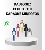 Karaoke Mikrofon – Yüksek Ses Kalitesi, Yankı Efektli, Uzun Ömürlü Pil