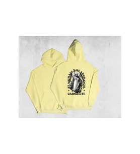 Unisex Oversize Carmelite Kapüşonlu Sweatshirt