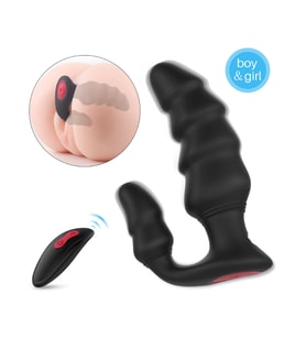 Çift Uçlu Titreşimli Vibratör – 9 Fonksiyonlu, Uzaktan Kumandalı, Şarjlı, Yumuşa