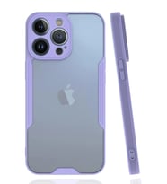 Durukar® iPhone 14 Pro Max Kılıf Platin Silikon - Lila