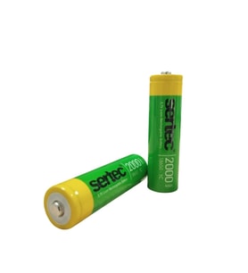 Sertec 18650 3.7v 2000 Mah 1c Li-ion Şarjlı Pil Başlı