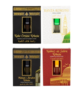 Kabe Örtüsü Kokusu Medine Ravza Kokusu Makamı İbrahim Kokusu ve Kubbetül Sahra kokusu Alkolsüz Esans 3ml