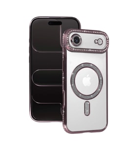 Apple iPhone 17 Air Joke Simli Magneticsafe Kılıf - Pembe