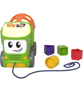 Fisher Price Eğitici Sevimli Kamyon (Türkçe), Müzikli İtme Oyuncağı Ve 4 Parçalı Şekil Yerleştirme G
