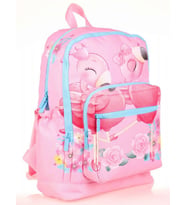 Kaukko Kids Pembe Flamingo Kız Çocuk Okul Sırt Çantası
