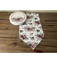 YILBAŞI KOZALAK DESENLİ RUNNER & SUPLA (Krem)