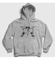 Presmono Unisex Gri Killua And Gon Anime Hunter X Hunter Kapüşonlu Sweatshirt 238483tt (Gri)